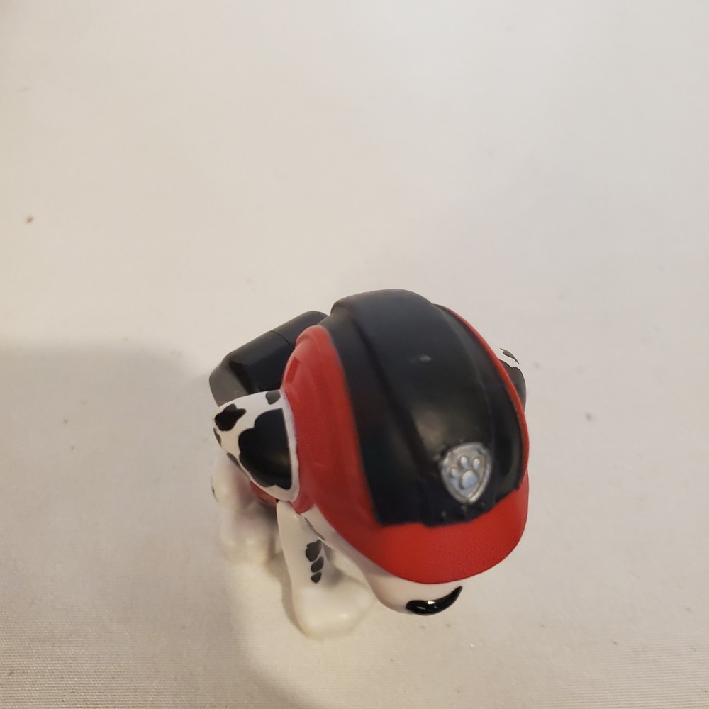 Paw Patrol Marshall Dalmatian Fire Dog Action Figure Spin Master Red Black Toy - Picture 5 of 5